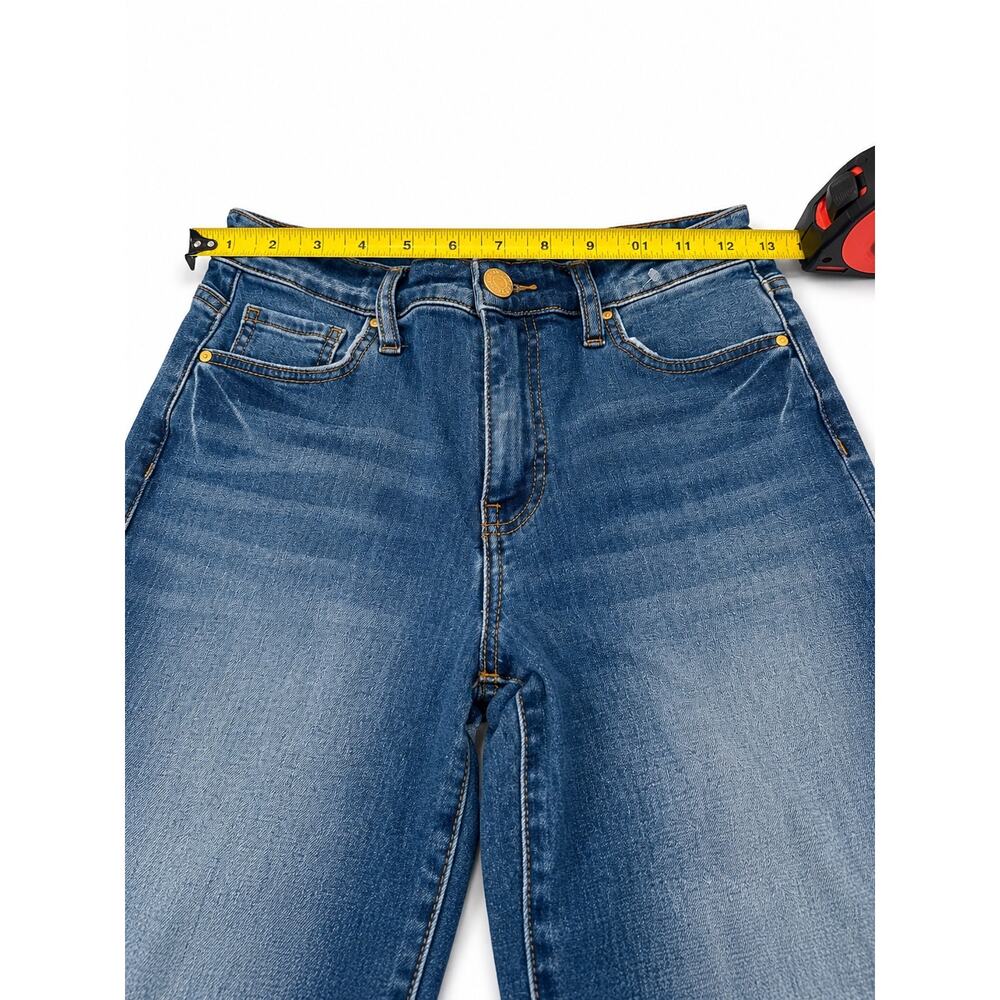 KUT from the Kloth Charlotte Wide Leg Ankle Jeans Size 0 High Rise Medium Wash - Picture 10 of 11